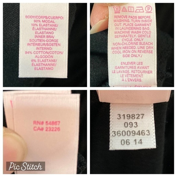 VICTORIA'S Secret Cutout Racerback Mini Skater Dress Black Turquoise Trim Size M - Picture 12 of 14